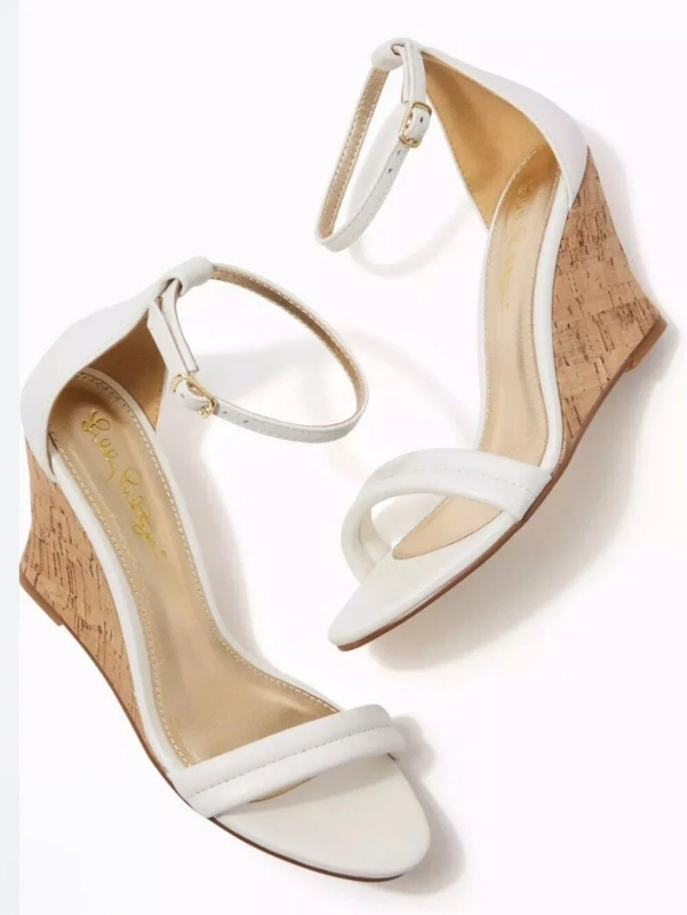 Lilly Pulitzer Jenna Wedge Sandal is an elegant, strappy open-toe shoe Size 10